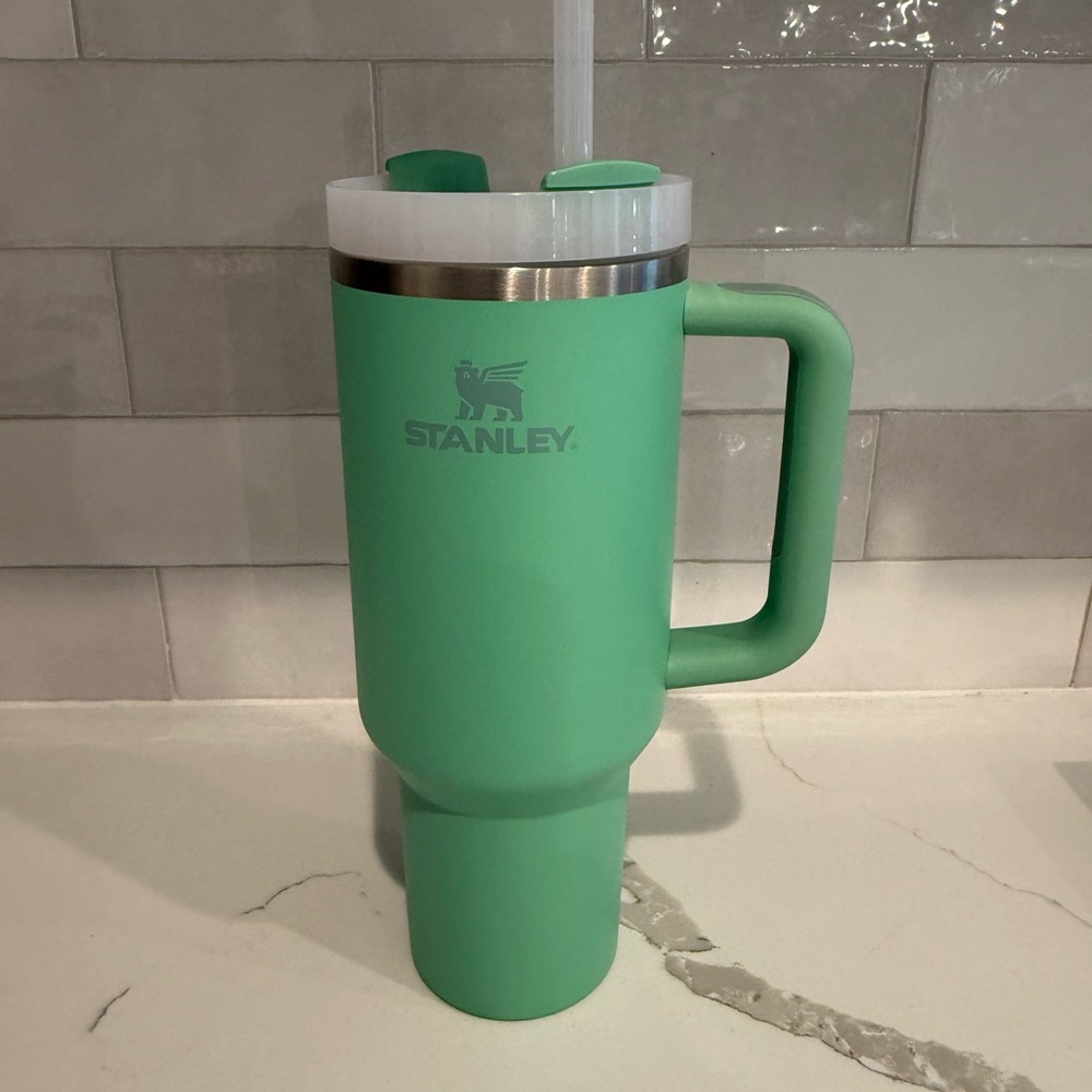NWOT Stanley Green Tumbler with Handle- 40 oz